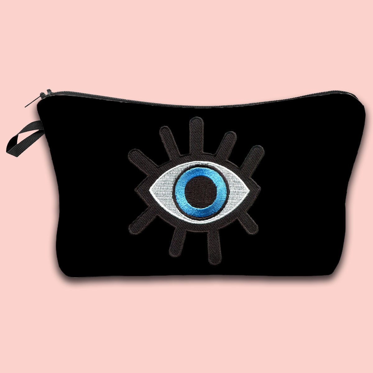 Wholesale Devil Eye Printed Pattern Polyester Cosmetic Bag